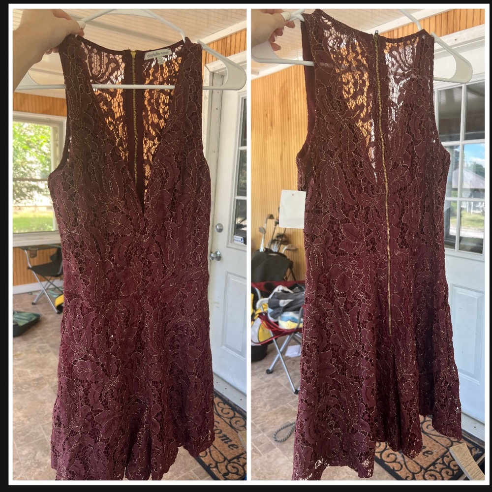 maroon formal romper